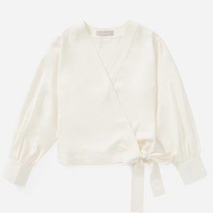 Everlane Washable Silk Wrap Top